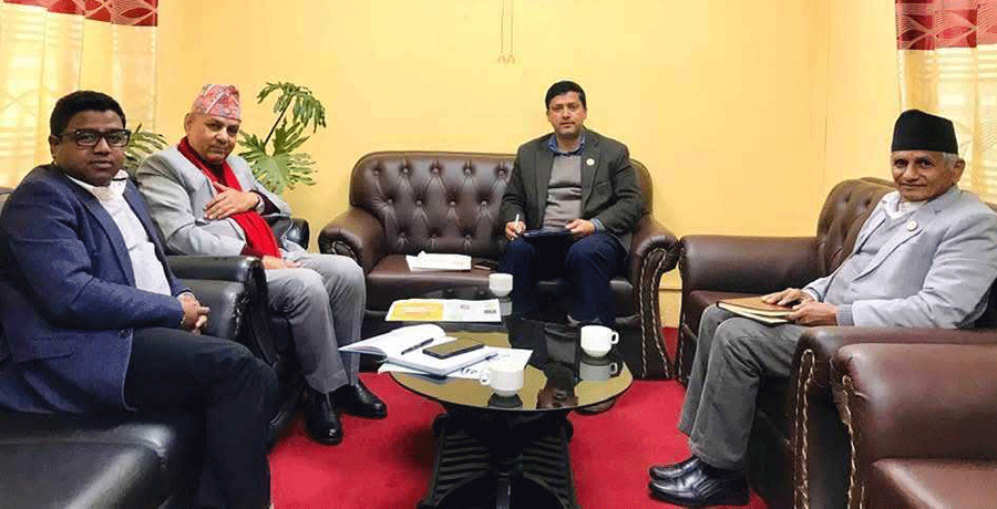 कानुन निर्माणबारे प्रमुख चार राजनीतिक दलका नेताहरूबीच छलफल