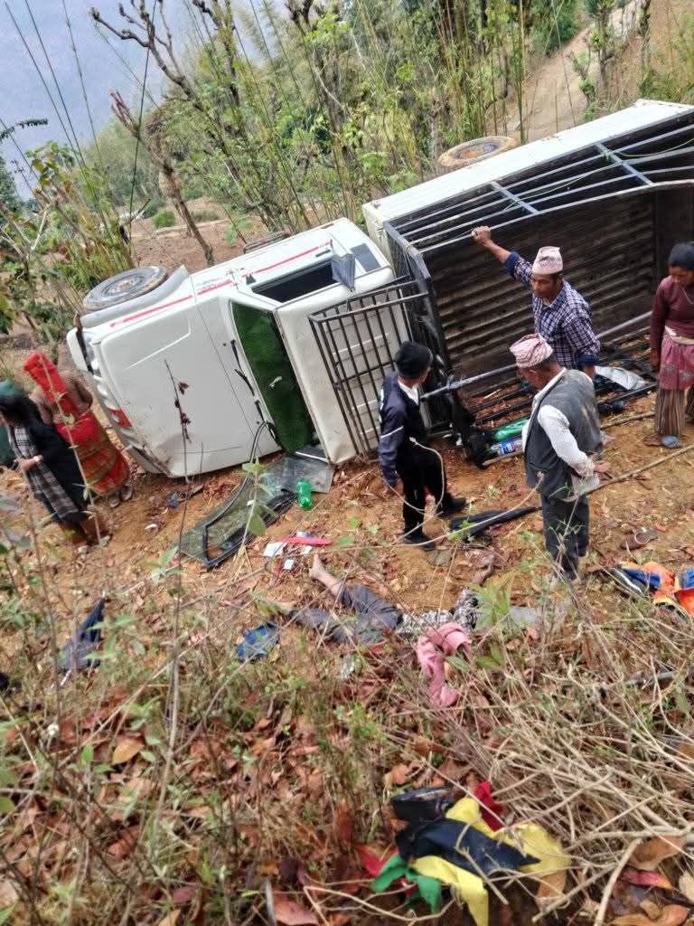 रामेछापमा बोलेरो दुर्घटना, २ जनाको मृत्यु