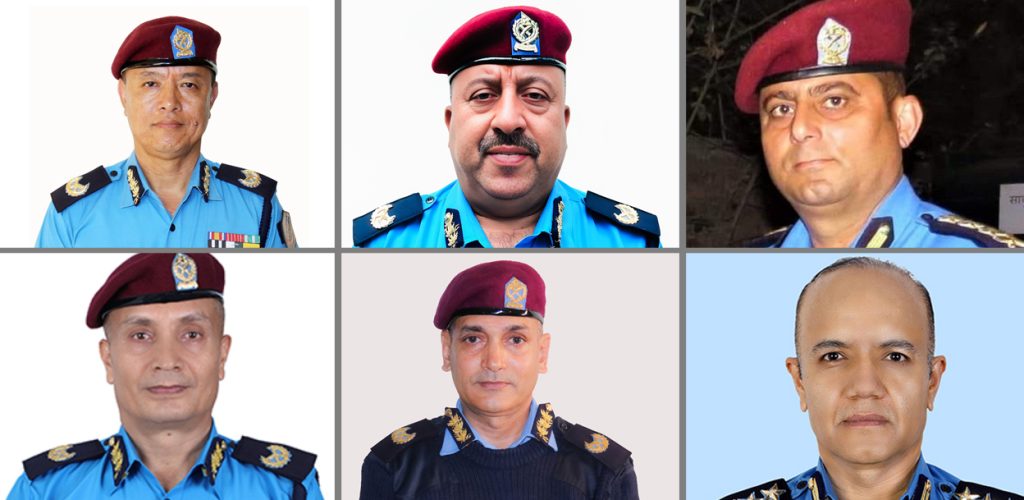 ६ डीआईजी एआईजीमा बढुवा गर्न सिफारिस