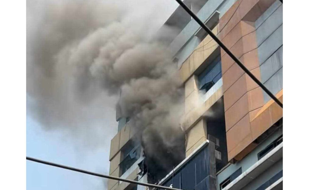 इटहरीको सेन्टर प्लाजामा आगलागी