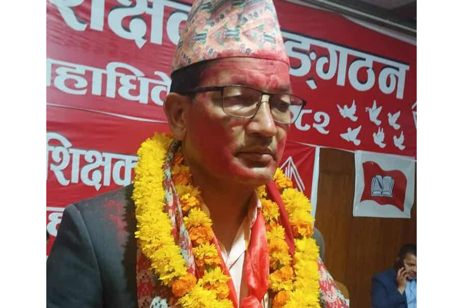 एमालेको शिक्षक संगठनको अध्यक्षमा हंसबहादुर शाही निर्वाचित