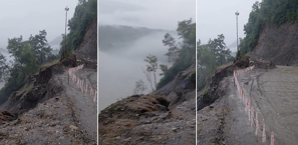 पृथ्वी राजमार्गको धादिङ खण्डमा सात ठाउँमा पहिरो