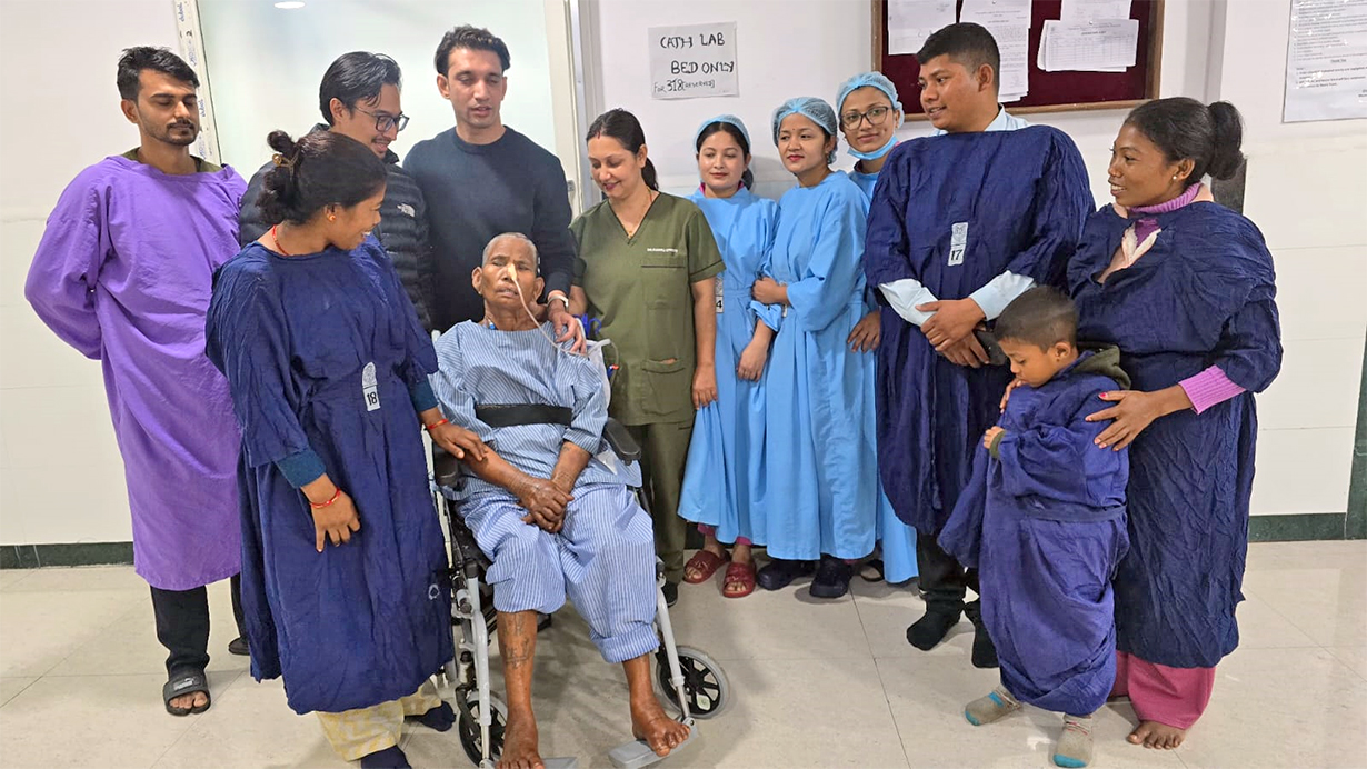 नेपालगञ्जमा क्वाइलिङ विधिबाट विनाअप्रेशन मस्तिष्क रक्तस्रावको सफल उपचार