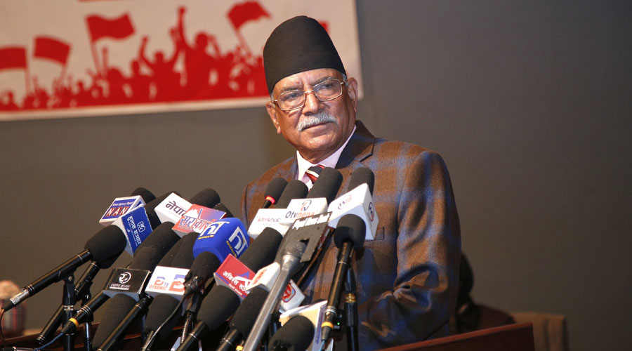 संसद्को हिउँदे अधिवेशन बस्नुअघि विपक्षी दलहरू मिलेर साझा धारणा बनाउँछौ : प्रचण्ड