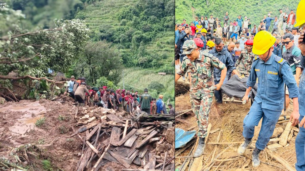 रोल्पामा पहिरोमा परी १५ जनाको मृत्यु, २ बेपत्ता