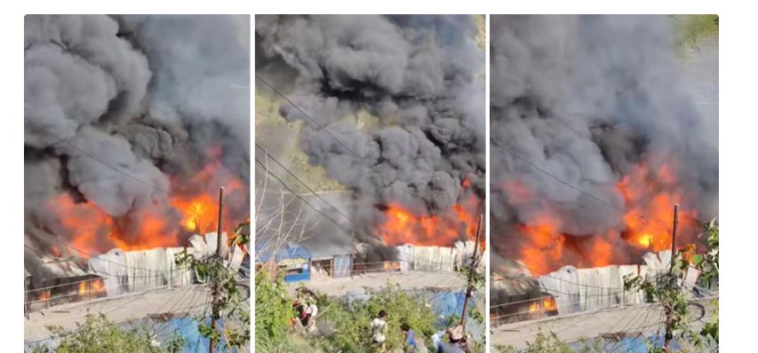 बाजुराको बाम्का बजारमा भीषण आगलागी