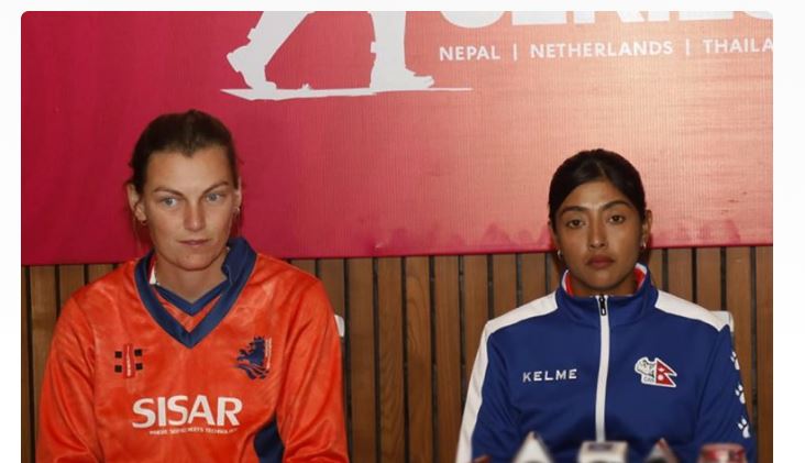 महिला टी-२०आई श्रृंखला : नेदरल्याण्डसविरूद्ध बलिङ गर्दै नेपाल