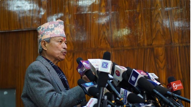 बुधबार नेपाली कम्युनिस्ट पार्टीमा समाहित हुँदै भीम रावल