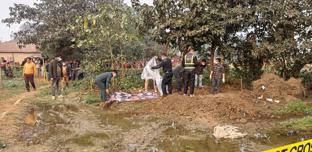 गाडिएको अवस्थामा १४ वर्षीया बालिकाको शव फेला, हजुरबुबा पक्राउ