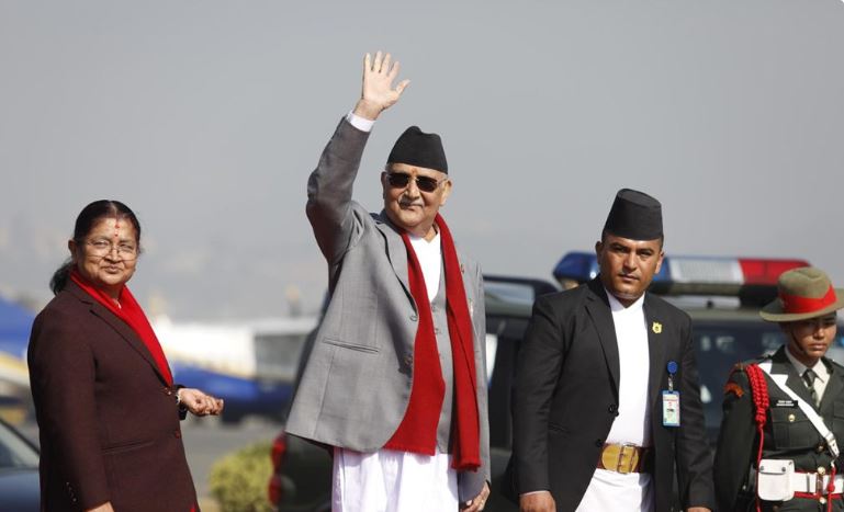 प्रधानमन्त्री ओली चीन प्रस्थान, भ्रमण टोलीमा ७८ सदस्य सहभागी