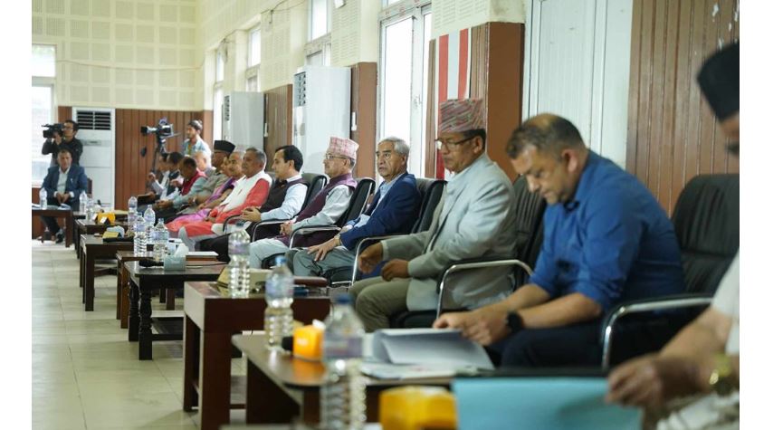 उपसभामुखबारे छलफल गर्न कांग्रेस शीर्ष नेताको बैठक जारी