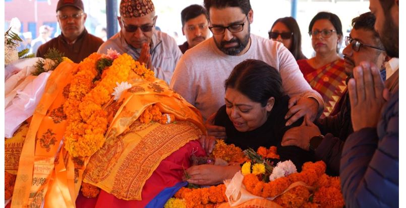 पूर्वसभामुख ढुंगानाको आर्यघाटमा अन्त्येष्टि