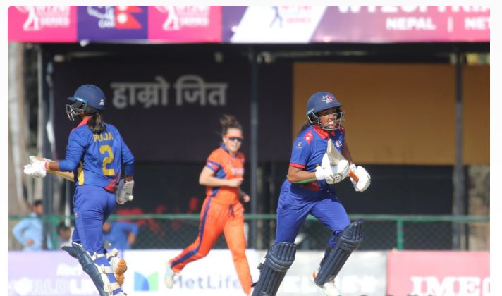 महिला टी-२०आई शृंखलामा नेपालको लगातार तेस्रो हार