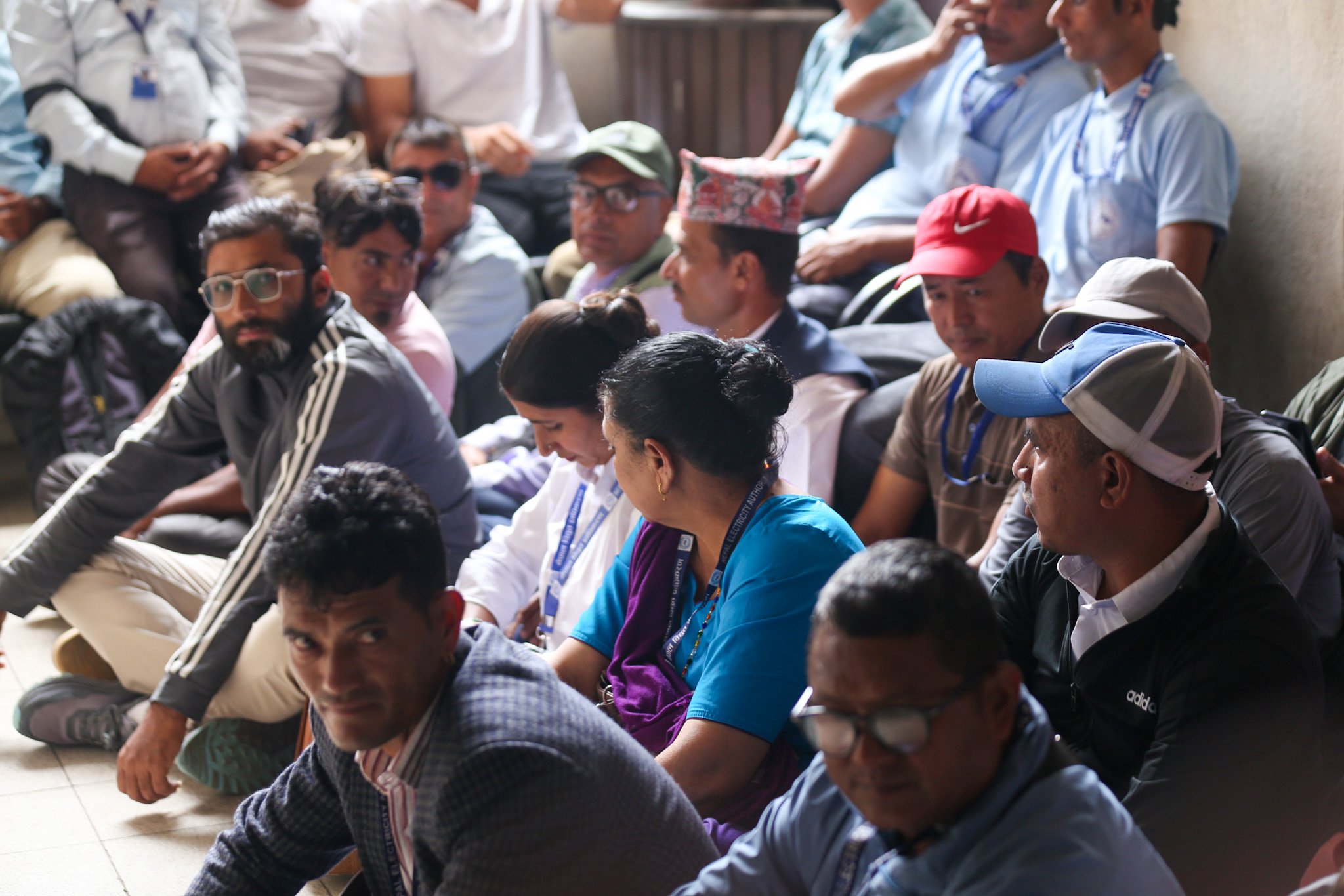 नेपाल विद्युत प्राधिकरण दैनिक ज्यालादारी कर्मचारीको धर्ना