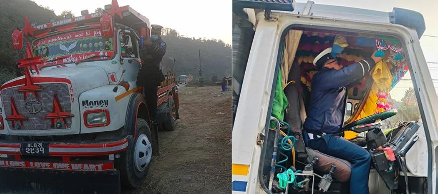 बागमती प्रदेशको १० जिल्लामा सवारीसाधनको झल्लर र स्टिकर हटाउने अभियान