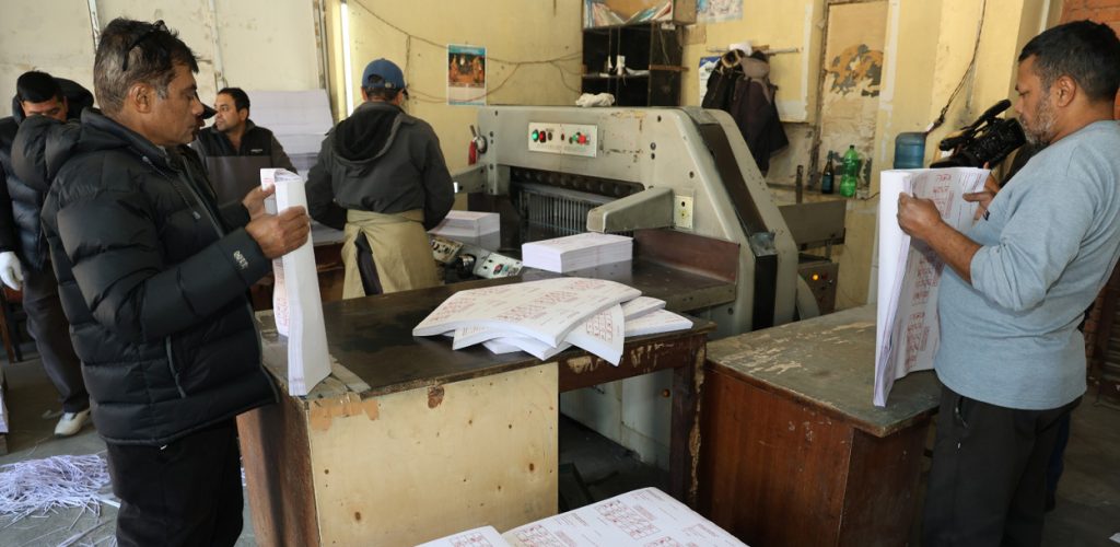 प्रत्यक्षतर्फको २५ जिल्लाका ३० लाख मतपत्र छपाइ सकियो