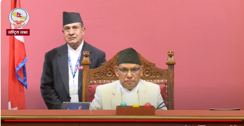 चार दिनपछि बस्नेगरी राष्ट्रिय सभा बैठक स्थगित