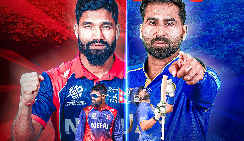 ‘अन्डर लाइट्स’ टी-२०आई शृंखला : नेपालले यूएईसँग खेल्दै