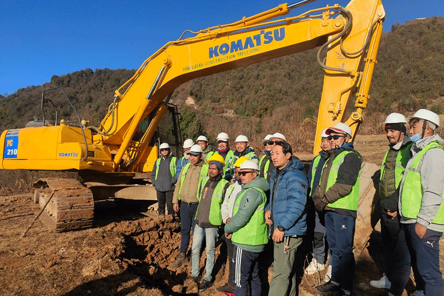 पाथीभरामा केबुलकार निर्माण सुरु