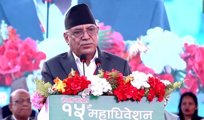 गगनजीले नेपाली कांग्रेसलाई नयाँ इतिहासतिर डो¥याउनुभयो : प्रचण्ड