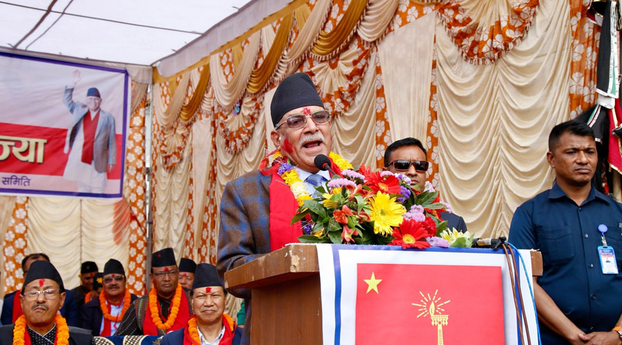 सरकारका गलत कामका कारण धमिलो पानीमा माछा मार्ने दुस्साहस भईरहेका छन : प्रचण्ड