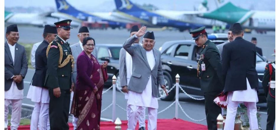 राष्ट्रपति पौडेल स्वदेश फिर्ता