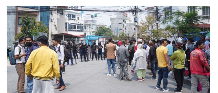 रास्वपा कार्यालयमा सुरक्षा कडा