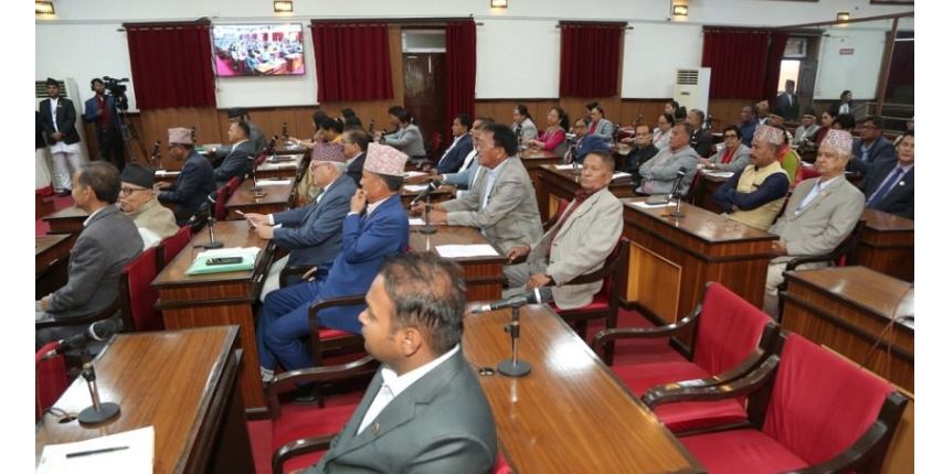 राष्ट्रियसभामा दलका नेताहरुले सम्बोधन गर्ने
