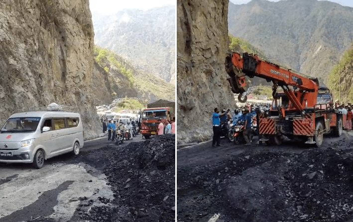 पल्टिएको ट्रक पन्छाएपछि नारायणगढ–मुग्लिङ सडक सुचारु