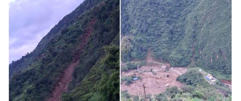 रोल्पामा पहिरो अपडेट : २ जनाको मृत्यु, १० जना बेपत्ता