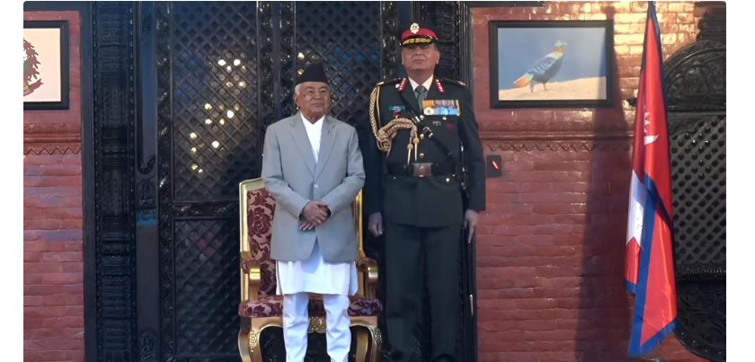 भारतीय प्रधानसेनापतिलाई नेपालको मानार्थ महारथीको दर्जा
