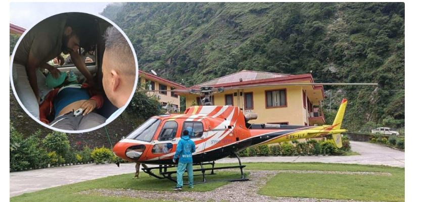 दोलखाको सानिमा हाइड्रोको बाटो सर्भे गर्ने क्रममा पहिरो खसेर ३ जना घाइते