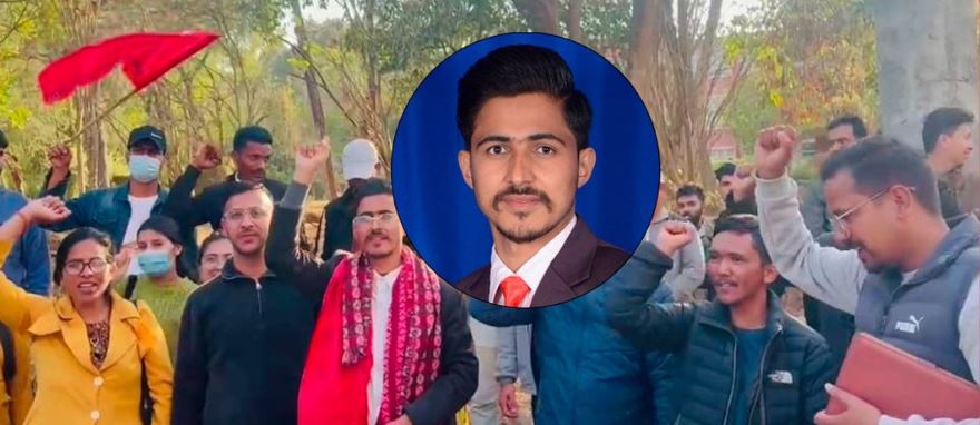 त्रिवि केन्द्रीय क्याम्पसको स्ववियु अध्यक्षमा अखिल क्रान्तिकारीबाट भट्टराईको उम्मेदवारी