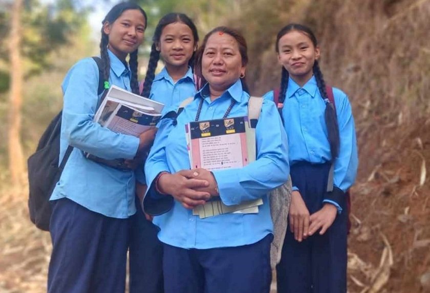 ४० वर्षकी तिलमाया कक्षा ८ मा भर्ना