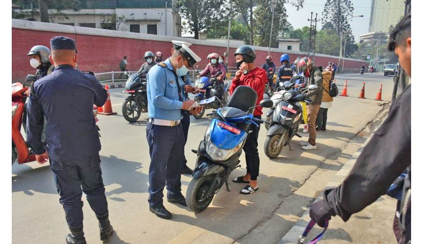 काठमाडौँ उपत्यकाको १ सय २१ ठाउँमा चेकिङ