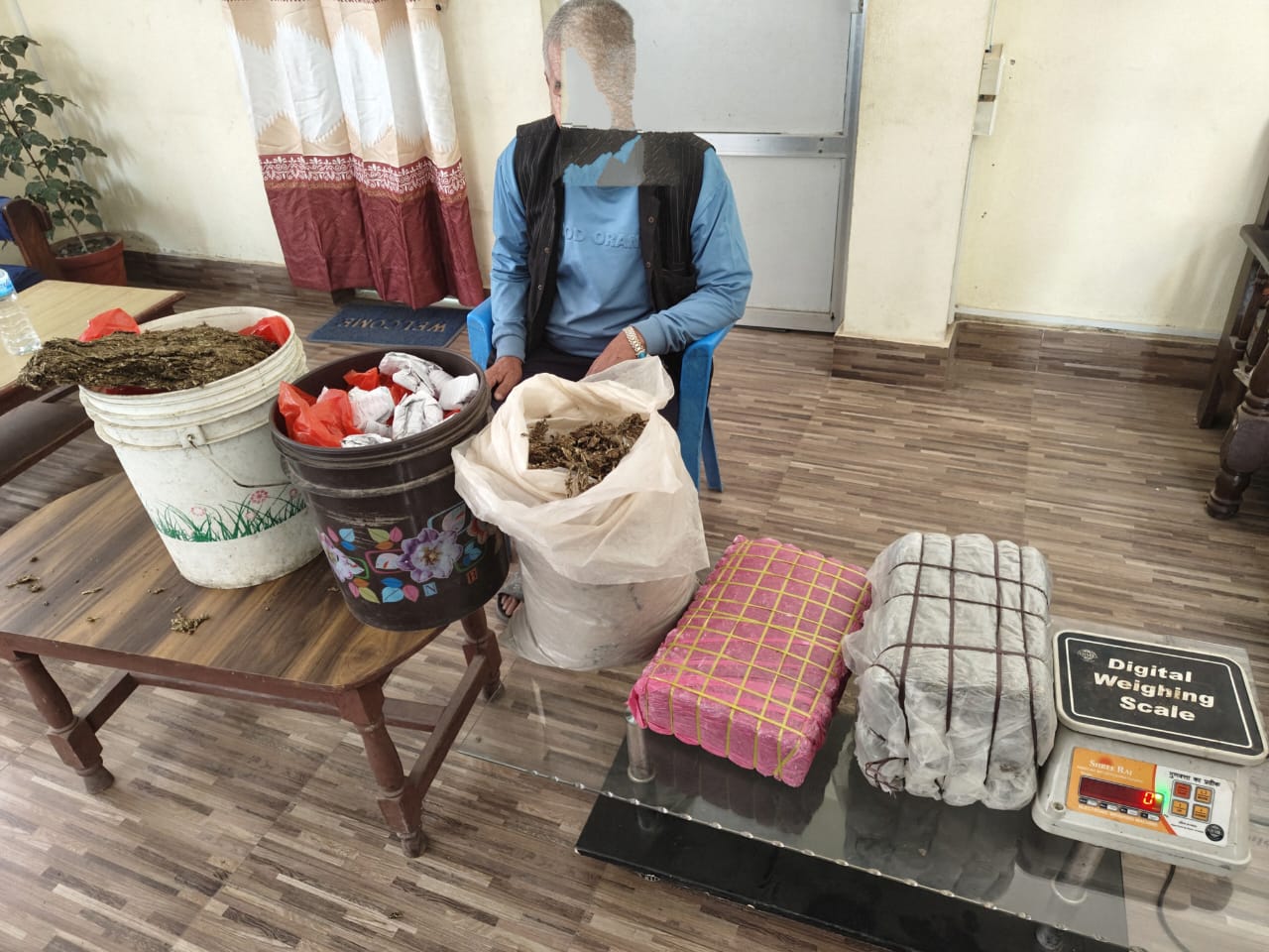 सर्लाहीमा ७६ वर्षीय वृद्ध गाँजासहित पक्राउ